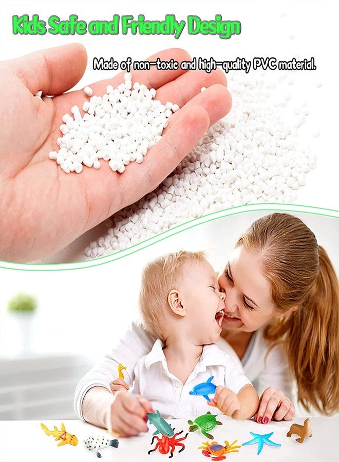 Mallexo مجموعة ألعاب حيوانات بحرية من ماليكسو للأطفال، 9 قطع، مجموعة تعليمية لحيوانات مائية للأولاد والبنات، متوسطة الحجم ومتعددة الألوان، حيوانات بحرية للأطفال، سلحفاة، أخطبوط، إلخ. - Image 4